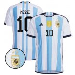 3 Stelle Tailandia Maglia Argentina Home Messi 2022 2023