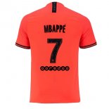 Maglia Paris Saint Germain NO.7 Mbappe Away 2019 2020 Arancione