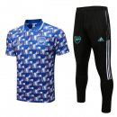 Polo Arsenal Set Completo 2022 2023 Blu