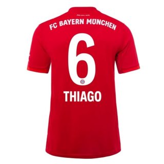Maglia Bayern Munich NO.6 Thiago Home 2019 2020 Rosso