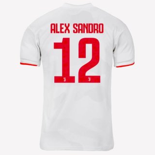 Maglia Juventus NO.12 Alex Sangro Away 2019 2020 Grigio Bianco