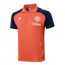 Polo Manchester United 2024 2025 Arancione Blu 2 Polo Manchester United 2024 2025 Arancione Blu 2