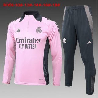 Bambino Felpa Allenamento Real Madrid 2024 2025 Rosa