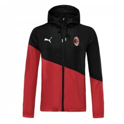 Giacca a vento AC Milan 2019 2020 Nero Rosso Giacca a vento AC Milan 2019 2020 Nero Rosso