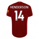 Maglia Liverpool NO.14 Henderson Home 2019 2020 Rosso Maglia Liverpool NO.14 Henderson Home 2019 2020 Rosso