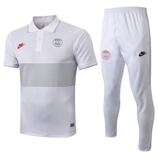 Polo Paris Saint Germain Set Completo 2019 2020 Bianco Grigio