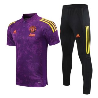 Polo Manchester United Set Completo 2021 2022 Porpora