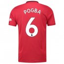Maglia Manchester United NO.6 Pogba Home 2019 2020 Rosso Maglia Manchester United NO.6 Pogba Home 2019 2020 Rosso