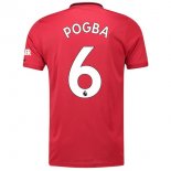 Maglia Manchester United NO.6 Pogba Home 2019 2020 Rosso