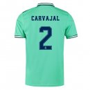 Maglia Real Madrid NO.2 Carvajal Terza 2019 2020 Verde