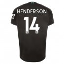 Maglia Liverpool NO.14 Henderson Terza 2019 2020 Nero Maglia Liverpool NO.14 Henderson Terza 2019 2020 Nero