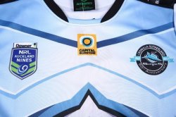 Thailandia Maglia Cronulla Sharks 2017 2018 Blu Thailandia Maglia Cronulla Sharks 2017 2018 Blu