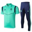 Polo Set Completo Real Madrid 2019 2020 Verde Blu Polo Set Completo Real Madrid 2019 2020 Verde Blu