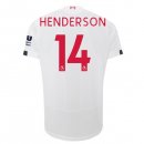 Maglia Liverpool NO.14 Henderson Away 2019 2020 Bianco Maglia Liverpool NO.14 Henderson Away 2019 2020 Bianco