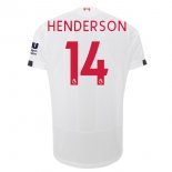 Maglia Liverpool NO.14 Henderson Away 2019 2020 Bianco