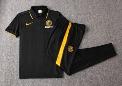 Polo Set Completo Inter Milan 2019 2020 Nero Giallo Polo Set Completo Inter Milan 2019 2020 Nero Giallo