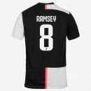 Maglia Juventus NO.8 Ramsey Home 2019 2020 Bianco Nero Maglia Juventus NO.8 Ramsey Home 2019 2020 Bianco Nero