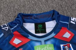 Thailandia Maglia Newcastle Knights Hombre Acero 2017 2018 Blu
