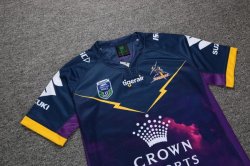 Thailandia Maglia Melbourne Storm 2017 2018 Blu Thailandia Maglia Melbourne Storm 2017 2018 Blu