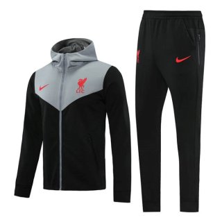 Felpa Cappuccio Liverpool 2021 2022 Grigio Nero
