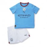 Maglia Manchester City Home Bambino 2022 2023