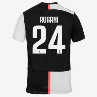 Maglia Juventus NO.24 Rugani Home 2019 2020 Bianco Nero