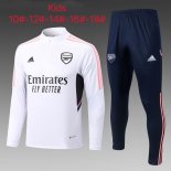Bambino Felpa Arsenal 2023 Bianco Blu Bambino Felpa Arsenal 2023 Bianco Blu