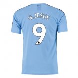 Maglia Manchester City NO.9 G.Jesus Home 2019 2020 Blu