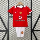 Maglia Manchester United Home Bambino Retro 2005 2006 Maglia Manchester United Home Bambino Retro 2005 2006