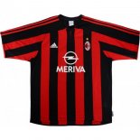 Thailandia Maglia Ac Milan Home Retro 2003 2004 Rosso