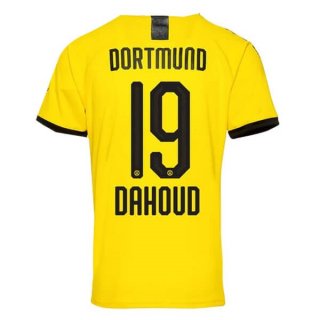 Thailandia Maglia Borussia Dortmund NO.19 Dahoud Home 2019 2020 Giallo