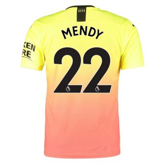Maglia Manchester City NO.22 Mendy Terza 2019 2020 Arancione
