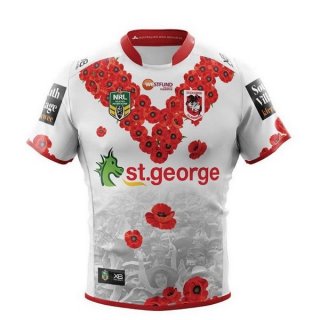 Thailandia Maglia St.George Illawarra Dragons 2018 Bianco