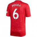 Maglia Manchester United NO.6 Pogba Home 2020 2021 Rosso