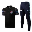 Polo Manchester City Set Completo 2022 2023 Nero Polo Manchester City Set Completo 2022 2023 Nero