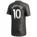 Maglia Manchester United NO.10 Rashford Away 2020 2021 Nero Maglia Manchester United NO.10 Rashford Away 2020 2021 Nero