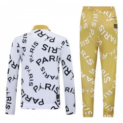 Giacca Paris Saint Germain 2021 2022 Bianco Giallo Giacca Paris Saint Germain 2021 2022 Bianco Giallo