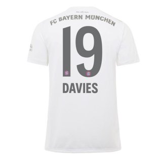 Maglia Bayern Munich NO.19 Davies Away 2019 2020 Bianco