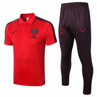 Polo Paris Saint Germain Set Completo 2020 2021 Rosso Nero