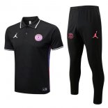 Polo PSG Set Completo 2022 2023 Nero