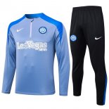 Felpa Allenamento Inter Milan 2024 2025 Grigio Blu 3