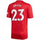 Maglia Manchester United NO.23 Shaw Home 2020 2021 Rosso