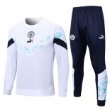 Felpa Manchester City 2022 2023 Bianco Blu