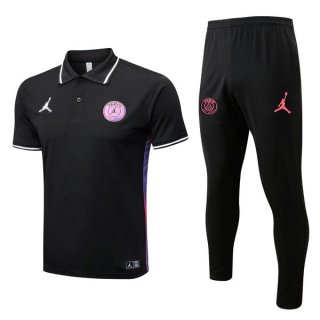 Polo PSG Set Completo 2022 2023 Nero