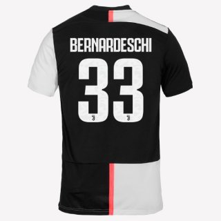 Maglia Juventus NO.33 Bernaroeschi Home 2019 2020 Bianco Nero