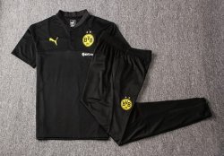 Polo Borussia Dortmund Set Completo 2019 2020 Nero Giallo