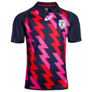Thailandia Maglia Stade Français Paris Home 2017 2018 Blu