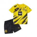 Maglia Borussia Dortmund Home Bambino 2020 2021 Giallo