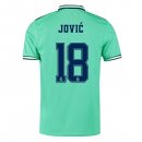 Maglia Real Madrid NO.18 Jovic Terza 2019 2020 Verde Maglia Real Madrid NO.18 Jovic Terza 2019 2020 Verde