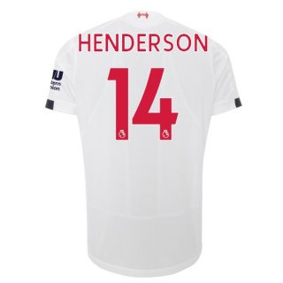 Maglia Liverpool NO.14 Henderson Away 2019 2020 Bianco